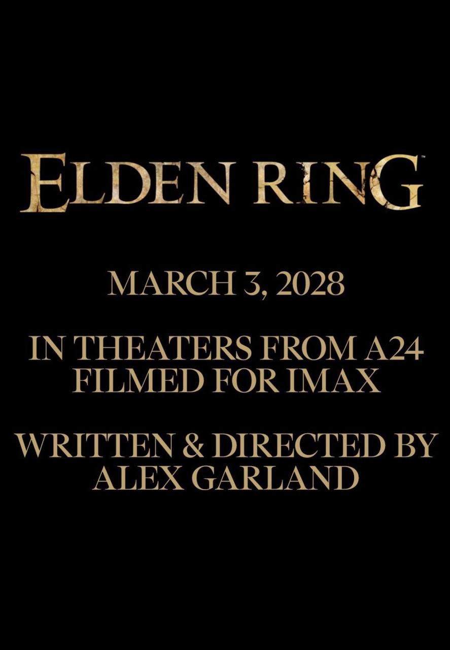 ❤️Съёмки фильма по Elden Ring официально завершены!
