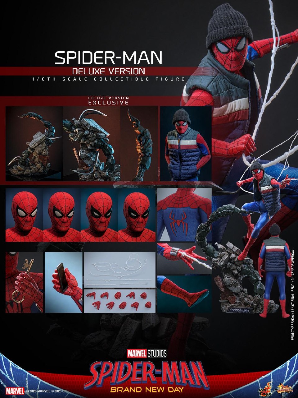 🕷Hot Toys представили игрушки по «Человеку-пауку: Новый день»